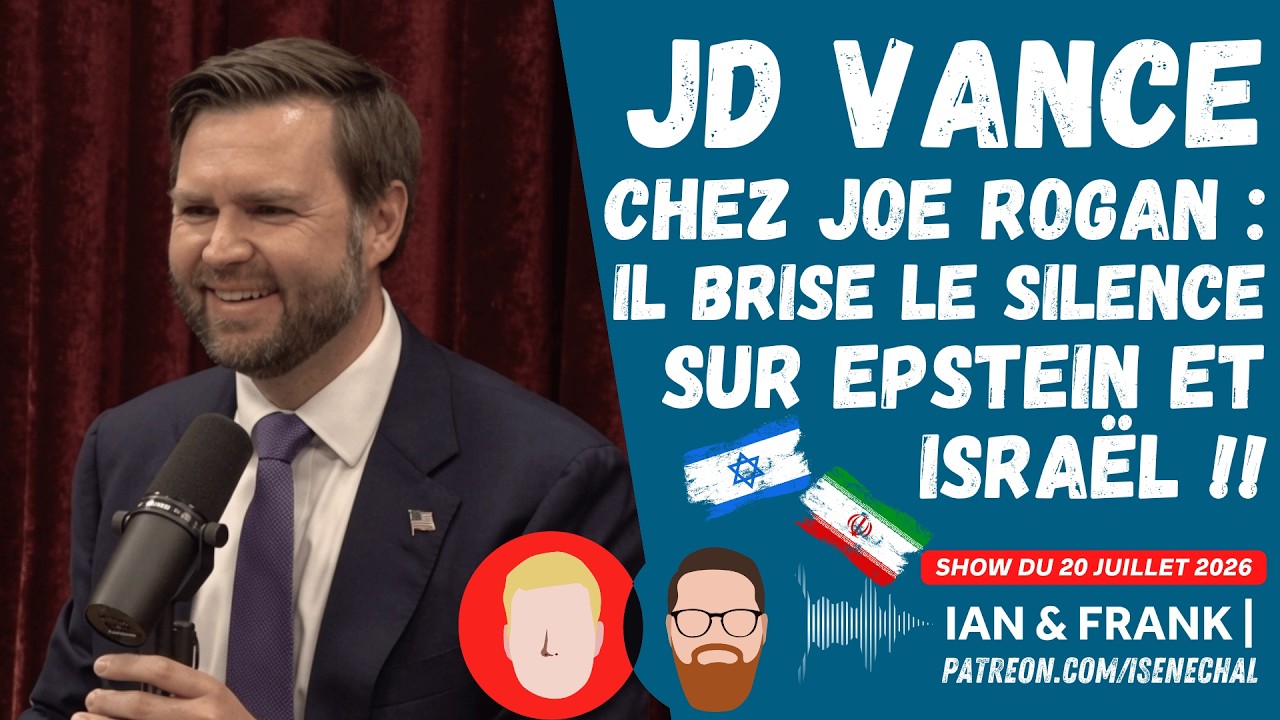 JD Vance chez Joe Rogan : Il brise le silence sur EPSTEIN et ISRAËL 🇮🇷🇮🇱!
