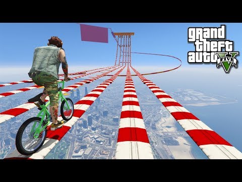 แข่งจักรยานบ่นด่าน สุดเสียว-GTA V(Funny Racemap)