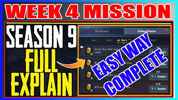 Easy Way To Complete Week 4 Mission season 9 in pubg | pubg royale pass week 4 missions explained