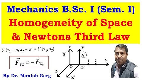 Homogeneity of Space and Newton