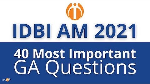 IDBI Assistant Manager | 40 Most Important GA Questions | By Suman Negi