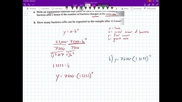 Writing Exponential Equations Word Problems
