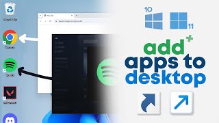 How to ADD Apps to Desktop on Windows 11 / 10