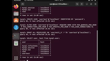 How to create a user in MySQL 8.0 with wildcard privileges on user