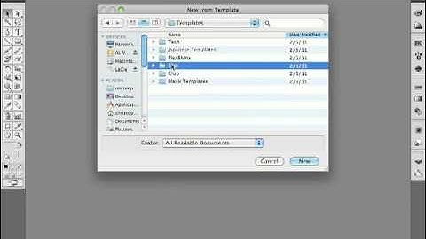 atomictraining.com | Illustrator CS5 (Mac) Training - Creating a document from a template
