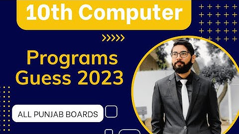 10th computer programs guess 2023 | Important