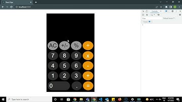 React Js Calculator || Javascript Calculator APP || Apple Calculator Clone using React JS