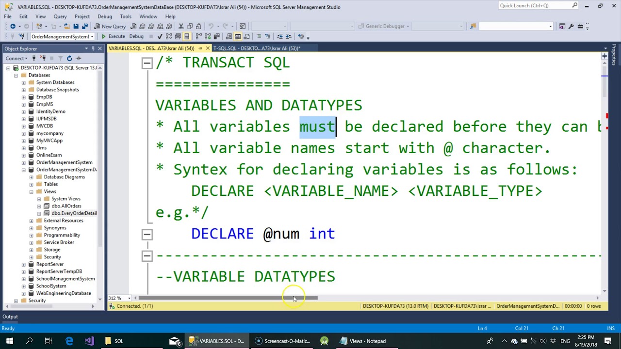 SQL Part 5 - YouTube