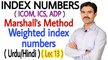 How to calculate Marshall Edgeworth index number Method in statistics | ADP exams important 2021