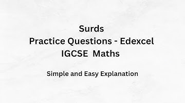 Surds Practice Questions - Edexcel IGCSE Maths B