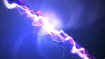 Abstract Motion Background, Shining Lights, Energy Waves and Sparkling Fireworks Style Particles