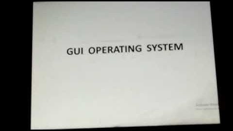 Class 3 Computer Chapter Operating System