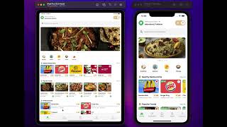 Flutter Food Delivery App Design: Seamless Responsive Experience on iPhone & iPad screenshot 2