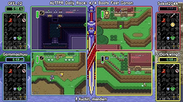 4/4 Boots Fast Ganon Sept 25 2020. ALTTP Randomizer Daily Race