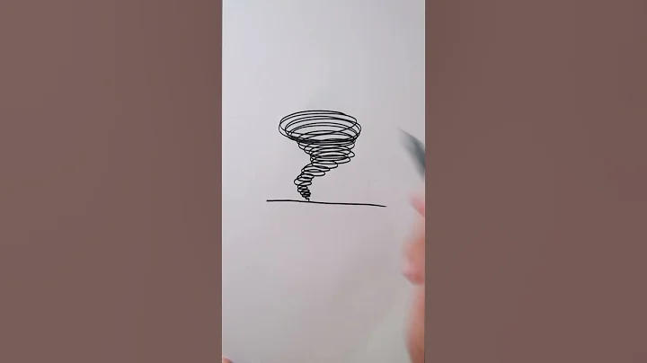 The fastest way to draw a Tornado! 🌪️ #art #drawing #tornado