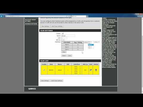 Настройка D-Link DIR-100 D1 коммутатор VLAN