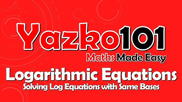 How to solve Logarithmic Equations using the Power and Subtraction Laws (video)