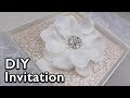 Easy elegant flower invitation  diy wedding invitations eternal stationery