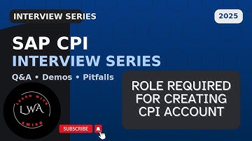 CPI Interview Question - Required SAP BTP Role + quick steps [Interview]