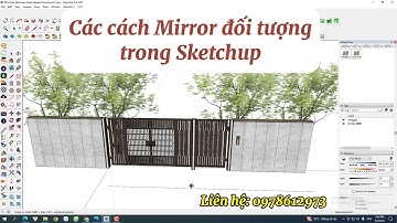 Các kiểu Mirror trong sketchup
