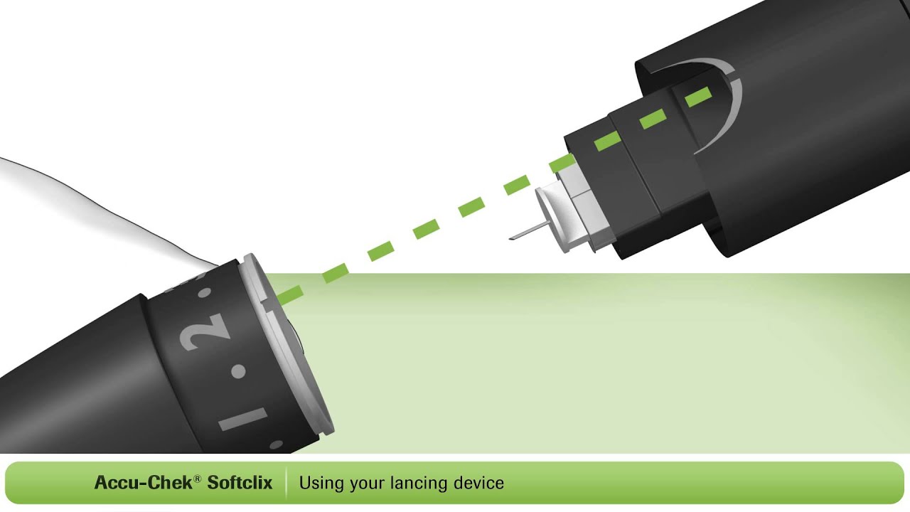 How To Use Your AccuChek® Softclix Lancing Device YouTube