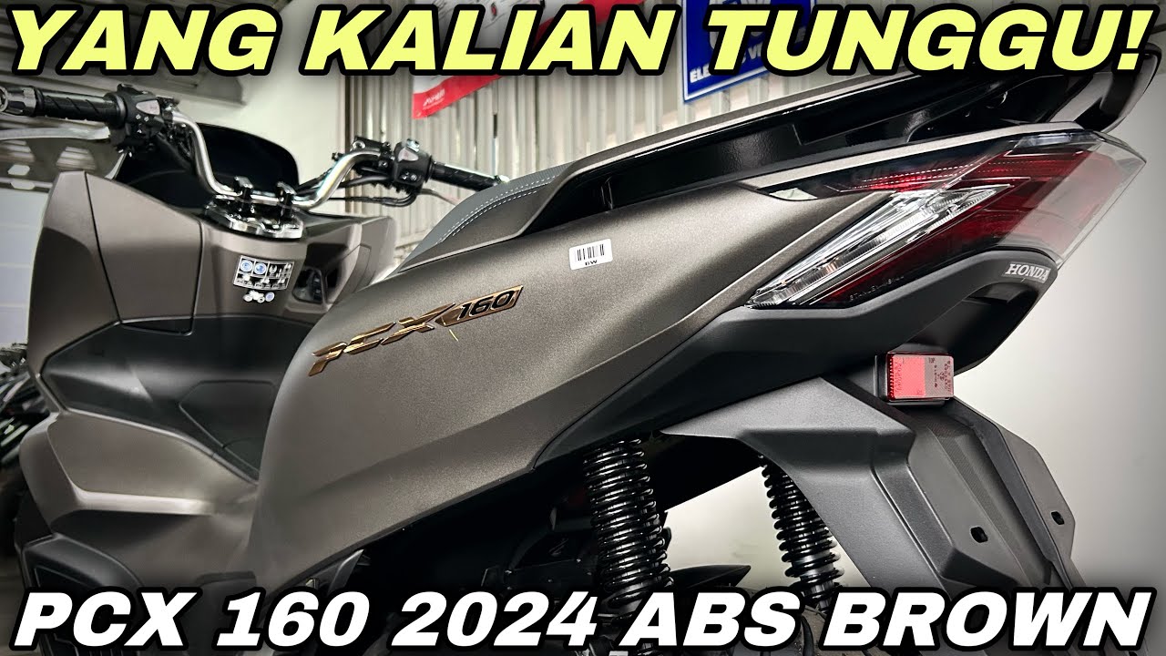 NEW HONDA PCX 160 2024 ABS MATTE BROWN - YouTube