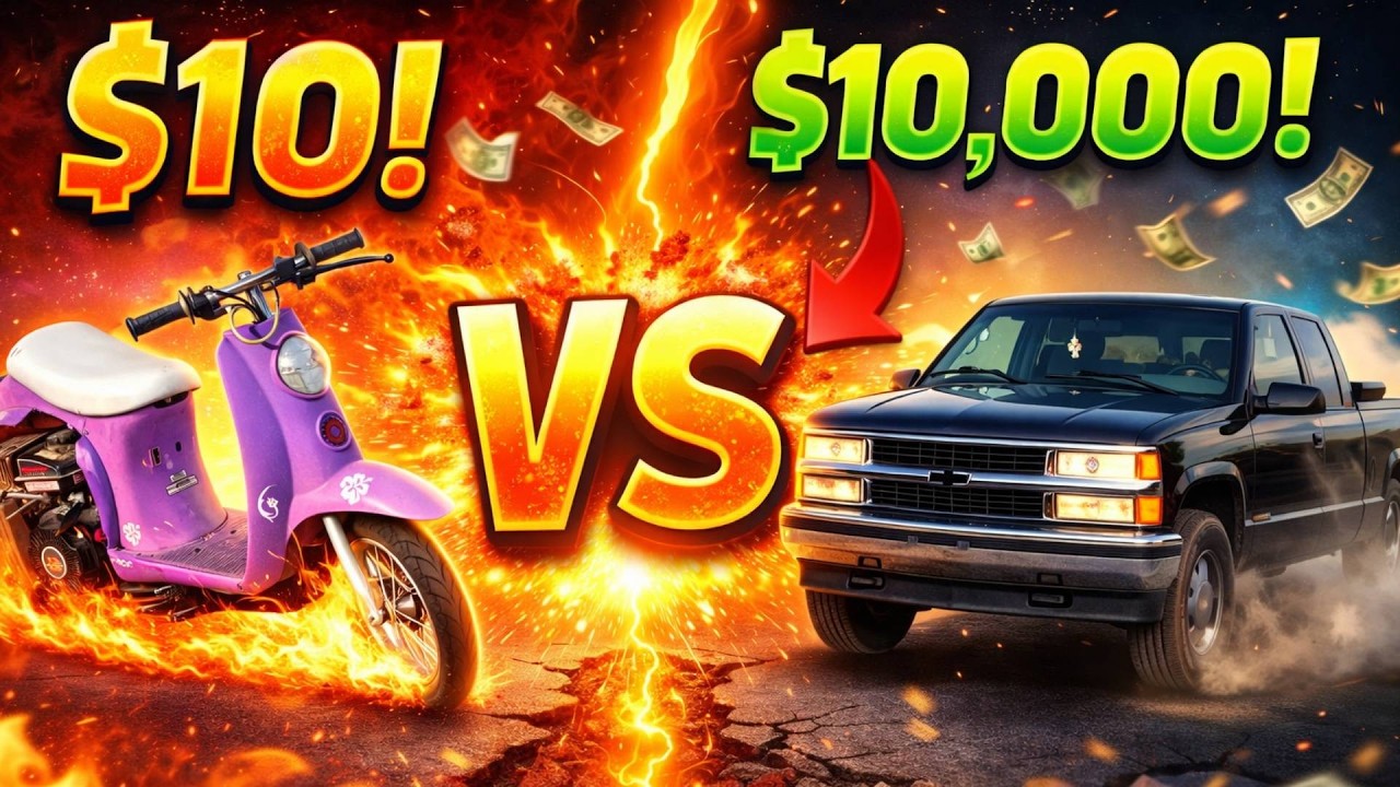 $10 VS $10,000 BURNOUT Challenge