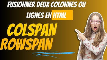 FUSIONNER des LIGNES et des COLONNES d