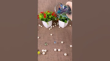 Pearls and marbles in bloom 🌸💎 calm colors, soft sounds #PearlMagic #ZenShorts #VisualRelax