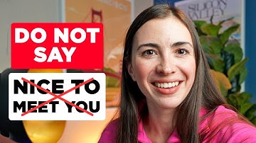 Stop saying "Nice to meet you" | Use these alternatives to SOUND LIKE A NATIVE