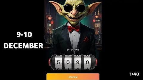 9 December Goblin Mine GameCode | Goblin Mine Game VIP Code ||Goblin Mine Game Daily Code