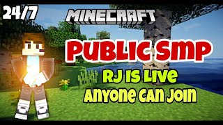 Minecraft SMP LIVE || PUBLIC SMP 24/7 JAVA + BEDROCK | FREE TO JOIN #live #smp #minecraft
