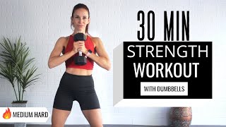 30 MIN INTENSE SCULPT &amp; TONE FULL BODY STRENGTH WORKOUT with COMPOUND MOVEMENTS || LOW IMPACT