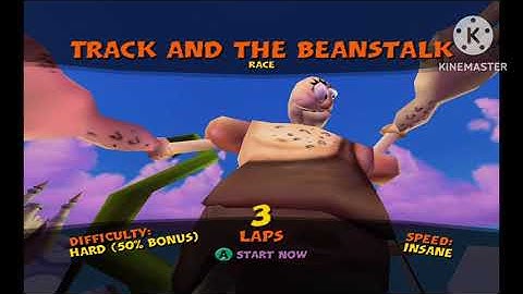 Crash Tag Team Racing (2nd Run) - Track and the Beanstalk - Hard Race