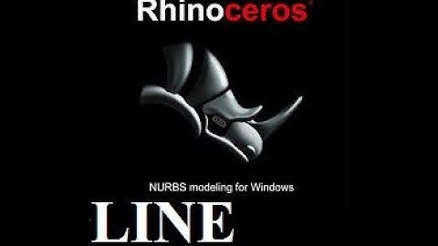 LINE (CURV) TOOLBAR HOW TO USE IN RHINO CAD