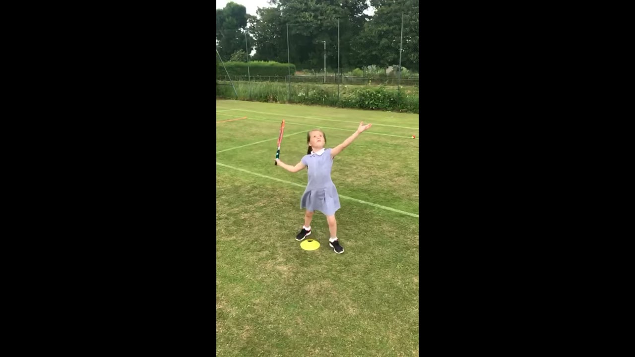 Tennis Serve 6 Years Old