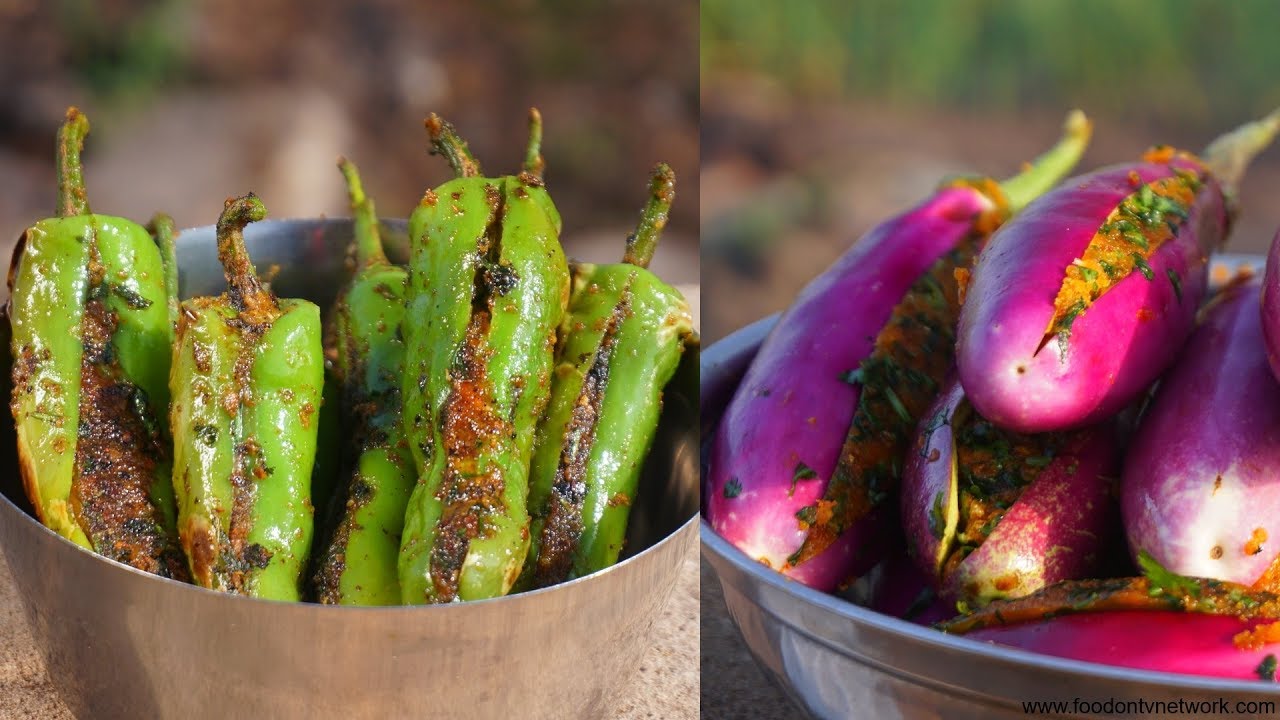 Bharwa Baingan Aur Bharwa Mirchi | Indian Cooking by Nikunj Vasoya | Street Food & Travel TV India