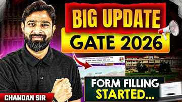 GATE 2026 | GATE 2026 Form Fill Up | How to Fill GATE 2026 Application Form?