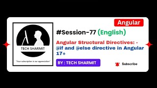 @if and @else directive in Angular 17+  | Angular Directives in English (Session-77)