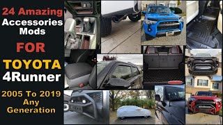 Toyota 4runner accessories mods hood grill|side step
rails|liners|trailer hitch best 24 from amazon