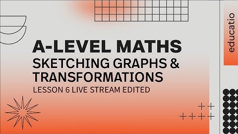 A LEVEL MATHS: Graph Transformations LESSON 6