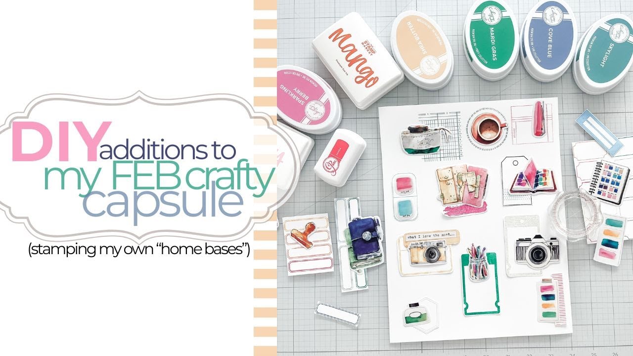 stamping my own stickers | february CRAFTY capsule | cocoa daisy inklings