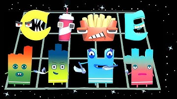 Number Cube: Amaze Room VS Alphabet Food Battle Playtime