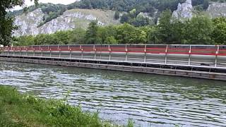 190 Meter Frachtschiff im Main Donau Kanal bei Kelheim