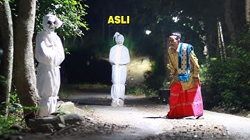 Horor🔥 Prank Pocong Ketemu Pocong Beneran? Lucu ngakak😂