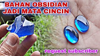 Gelang Pixiu Batu Obsidian Hitam. 