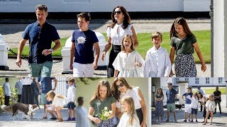 Danish royals attend horse association parade in Gråsten