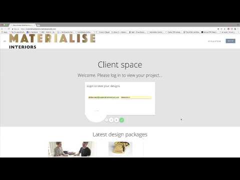 Materialise Interiors - client portal introduction video