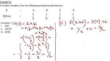 #51, Expectation of a  Random Variable (ENGLISH) | Business Statistics
