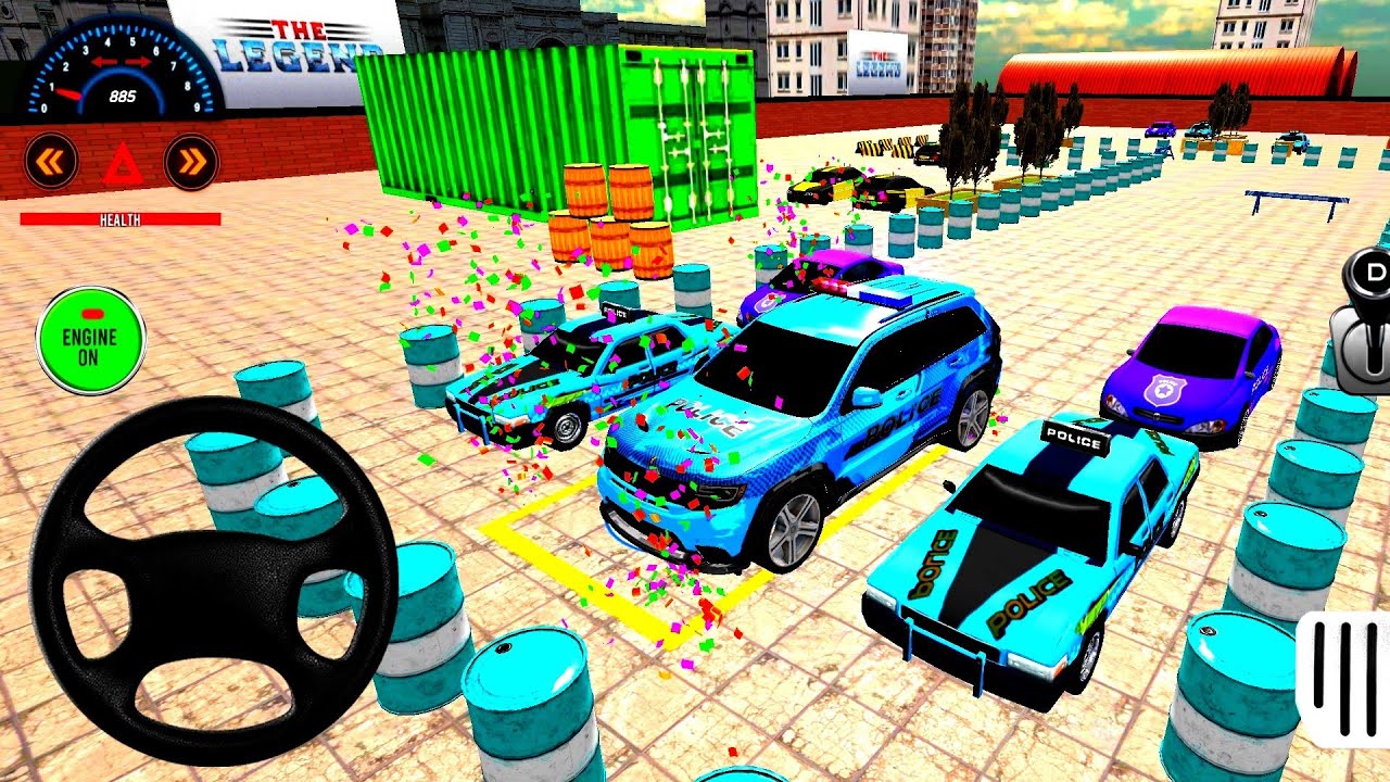 Us Police Parking Car Parking Game | Car Driving Simulator 3D Police